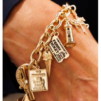 Double Scoop Ice Cream Cone charm X1-147 - CB Stark Jewelers