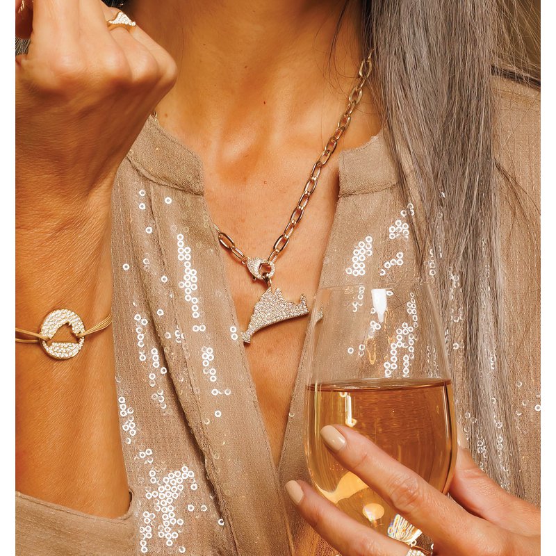 Diamond Lobster Claw Paperclip Necklace SC55023441 - CB Stark Jewelers