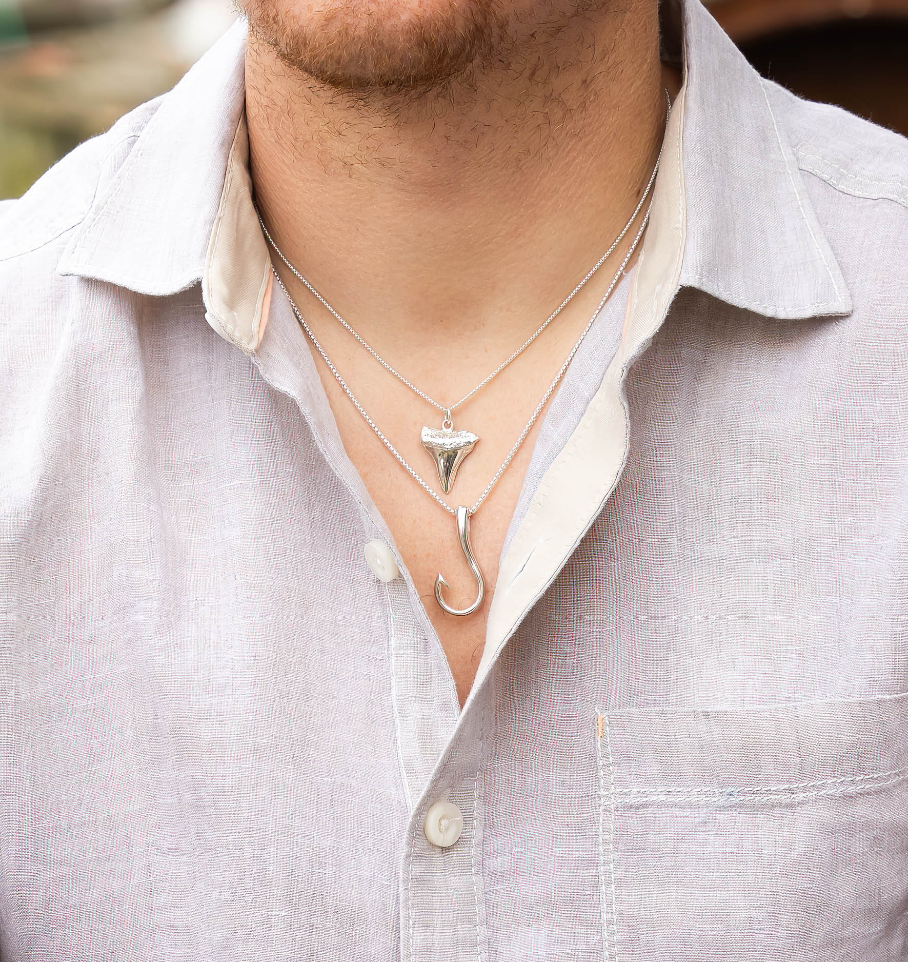 Fish Hook pendant Y1-109 - CB Stark Jewelers