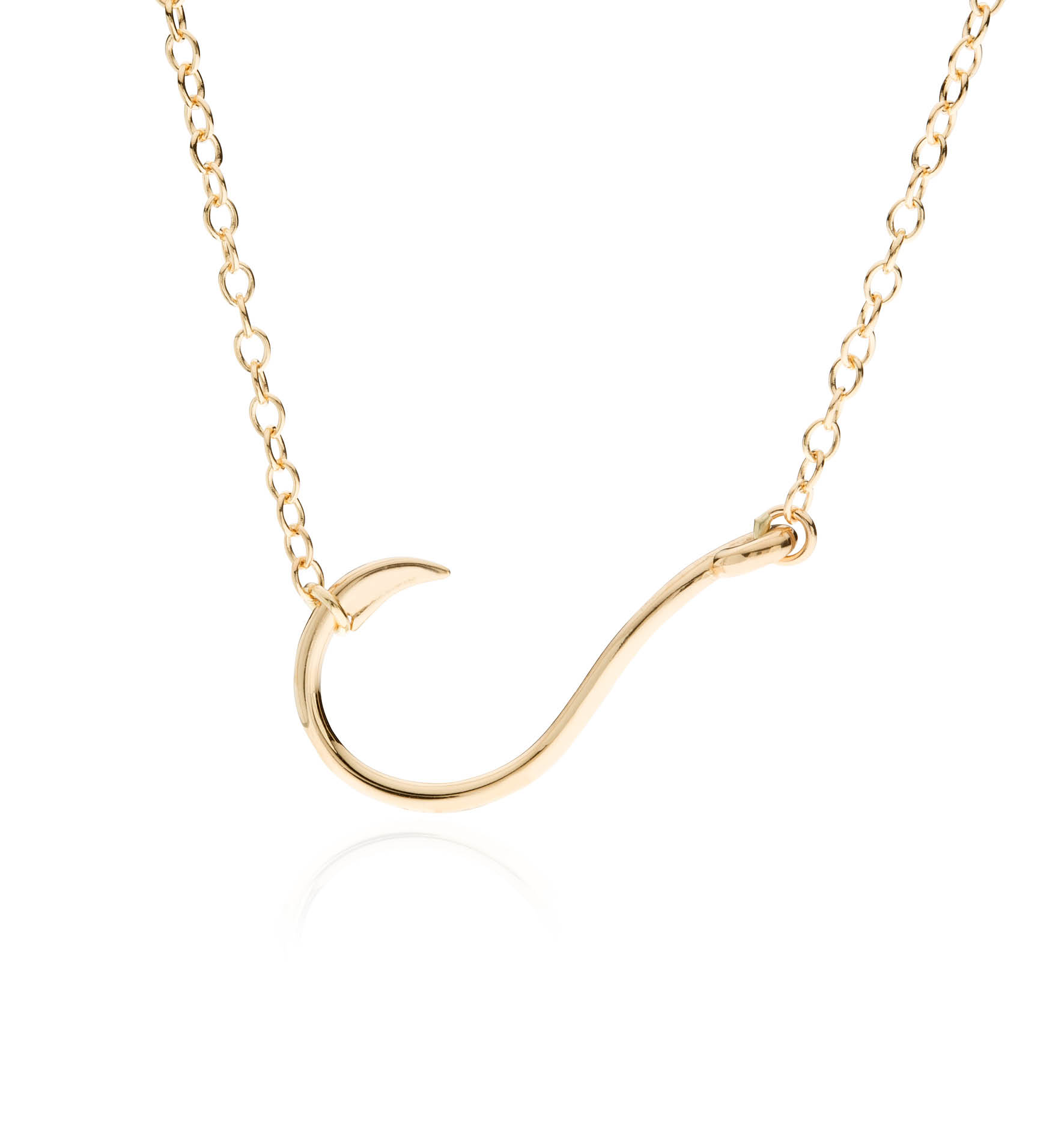 Fish Hook Necklace FISH HOOK NECKLACE 14K - CB Stark Jewelers