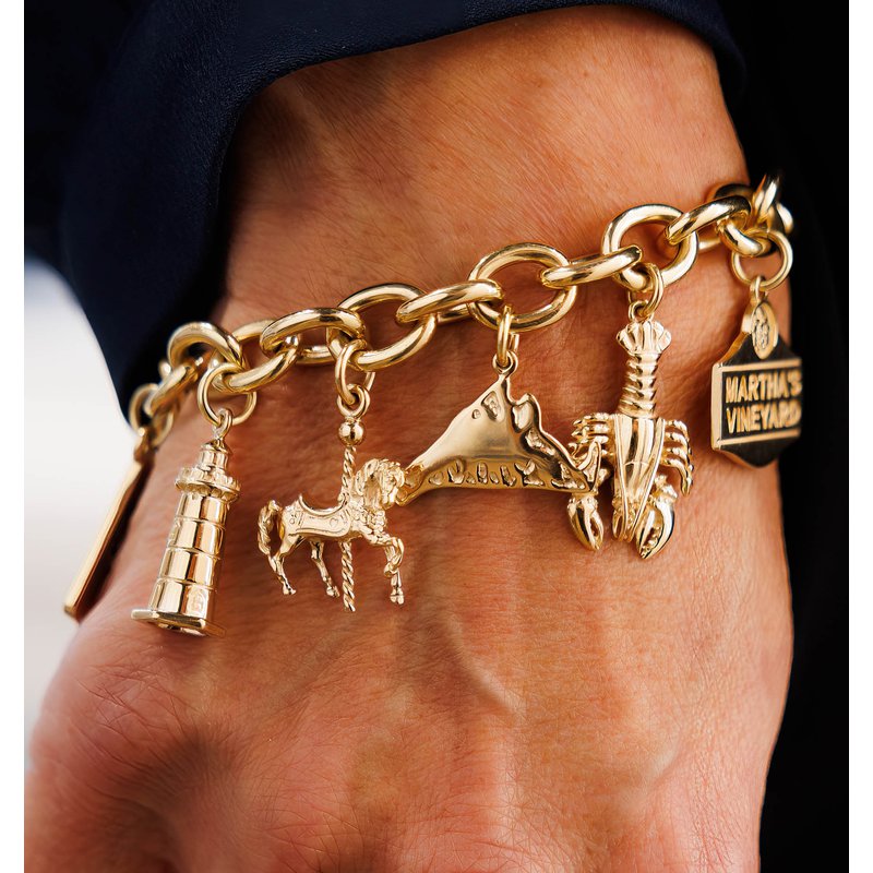 Edgartown Lighthouse Charm EDG LIGHT SS CB Stark Jewelers