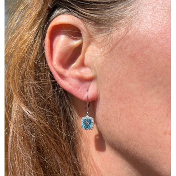 アクセサリー Uluru Cute Silver Surfboard Charm with Split ring with Crystal