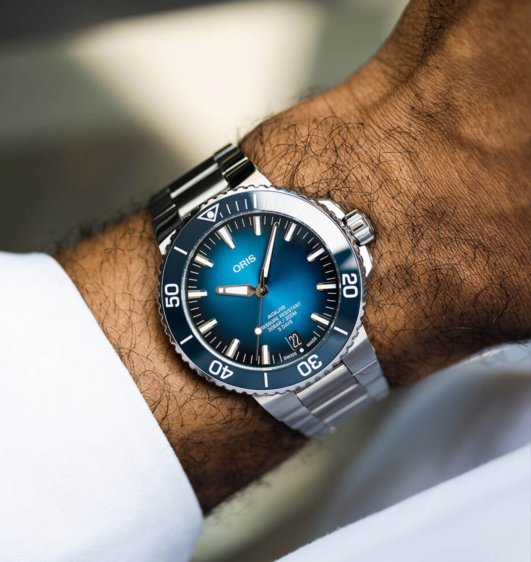 週末お値下げ！ORIS アクイス Calibre 400 ブルー ORIS Aquis Date Calibre 400 43.5MM Blue Dial 01 400 7763 4135-07 8