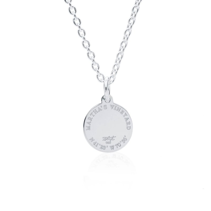 Martha's Vineyard Compass Rose Small Light Green Enamel Pendant CBSMVCR