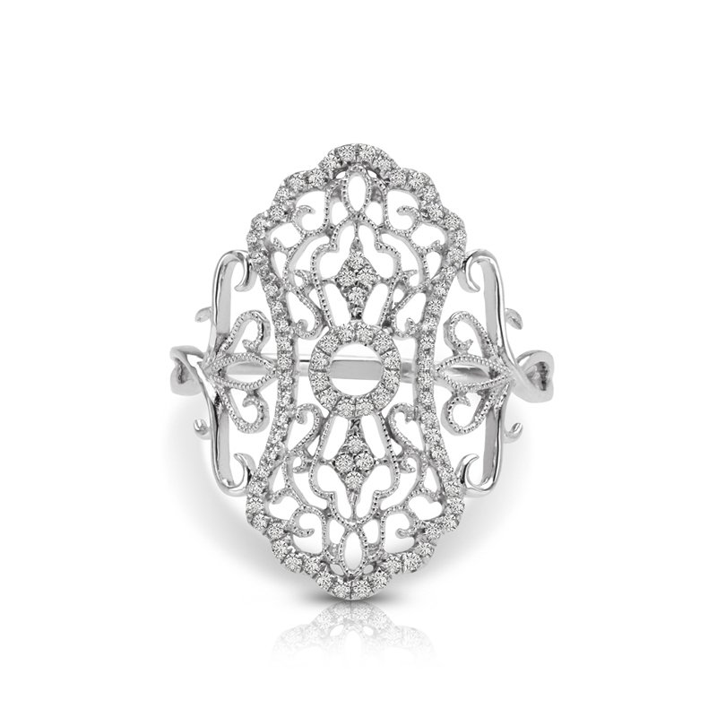 Signature Collection Diamond 14k White Gold Vintage