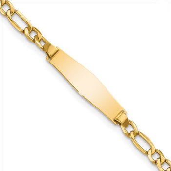 Quality Collection 14k Yellow Gold Solid 8.5mm Triple Link