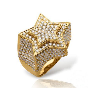 Hip Hop Bling Luxury Jewelry - 5.25Ctw. Diamond Cluster