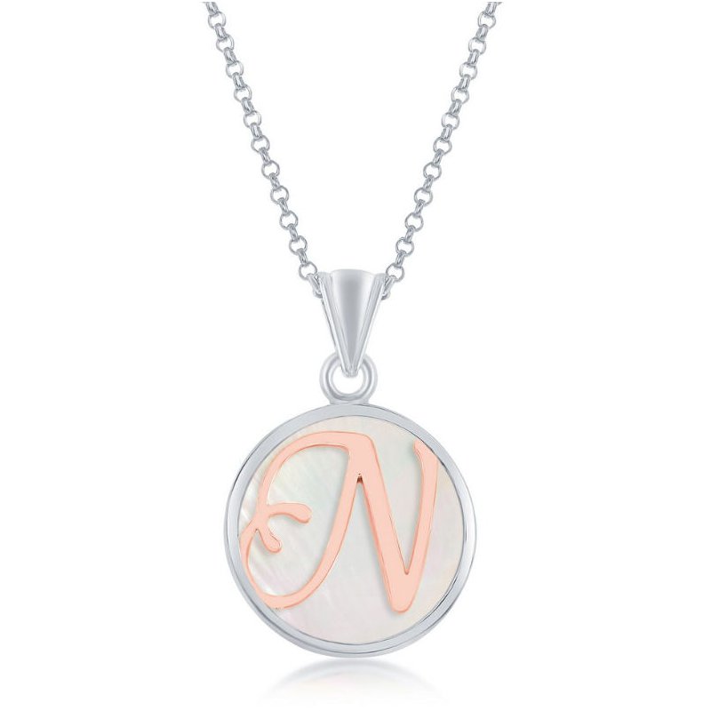 Fashion Jewelry Collection Sterling Silver Rose Script