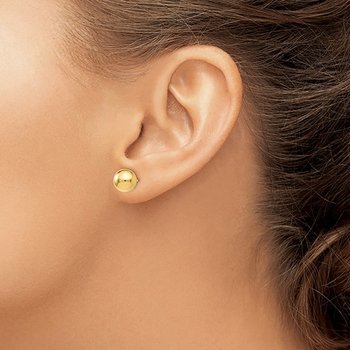14ky 8mm Polished Ball Post Stud Earrings 425-03664