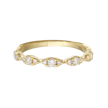 14ky .28ctw Diamond Accented Graduated Band 110-03551