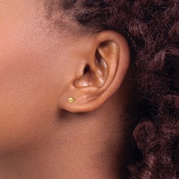 14ky 3mm Polished Ball Post Stud Earrings 425-03662