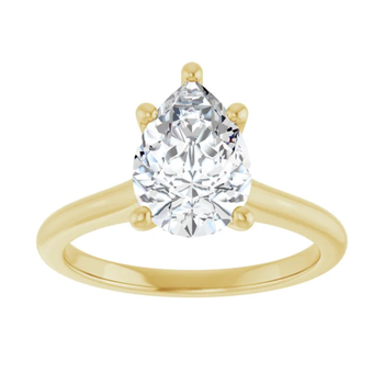 14ky 1.52ct Pear Diamond Solitaire Ring 100-01339