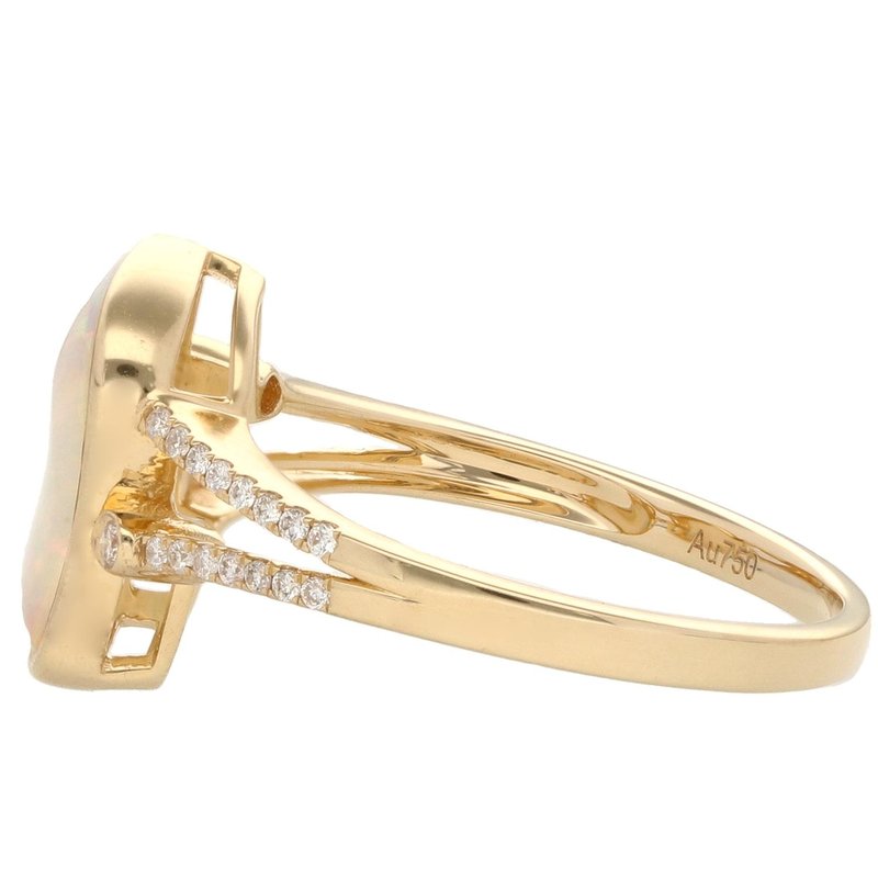 Iroff and Son Jewelers 18K Yellow 1.00ct Freeform Bezel Set