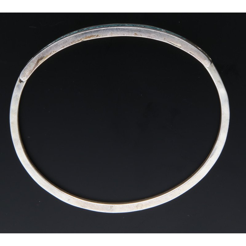 Estate Jewelry Mexico Alpaca Sterling Silver Crushed