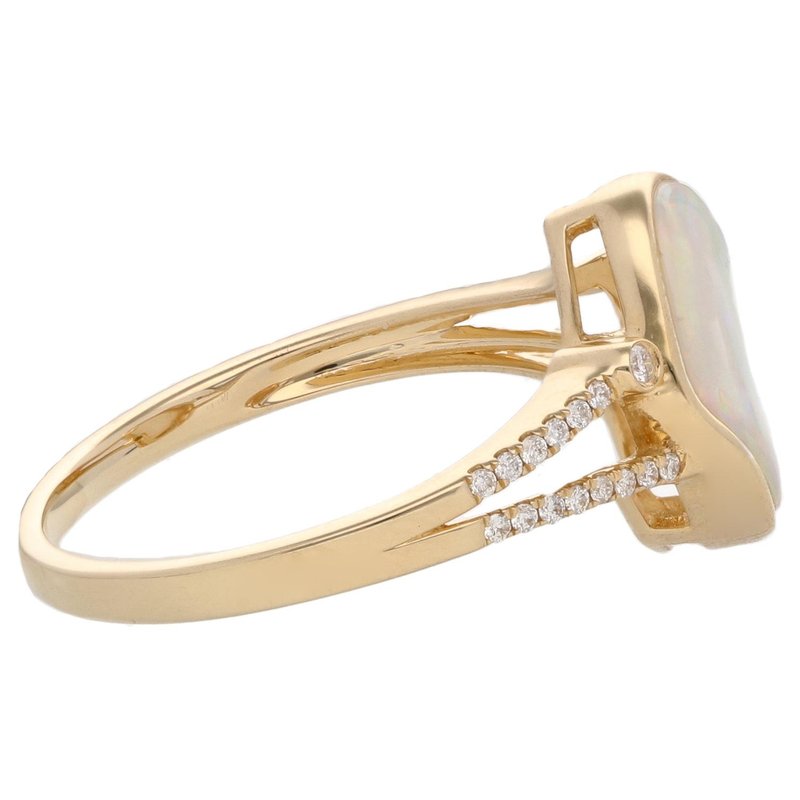 Iroff and Son Jewelers 18K Yellow 1.00ct Freeform Bezel Set