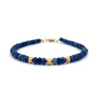 Wear-EVERY-Where 32 Carat TW Blue Sapphire Bead Bracelet 240-00022
