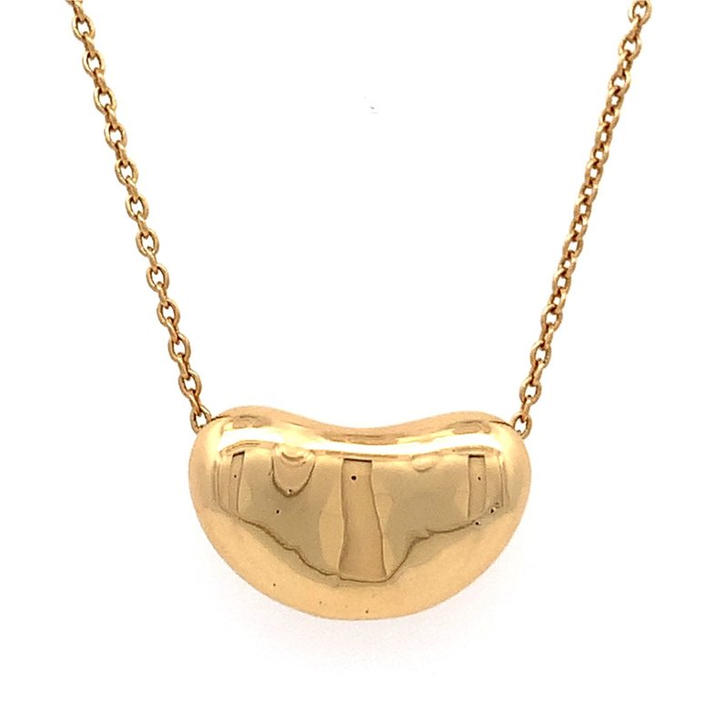 Signature Estate Bean Necklace Signed 