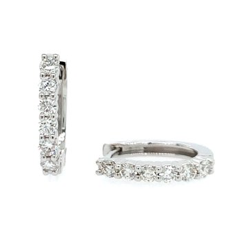 Diamond Huggie Hoop Earrings 150-16706