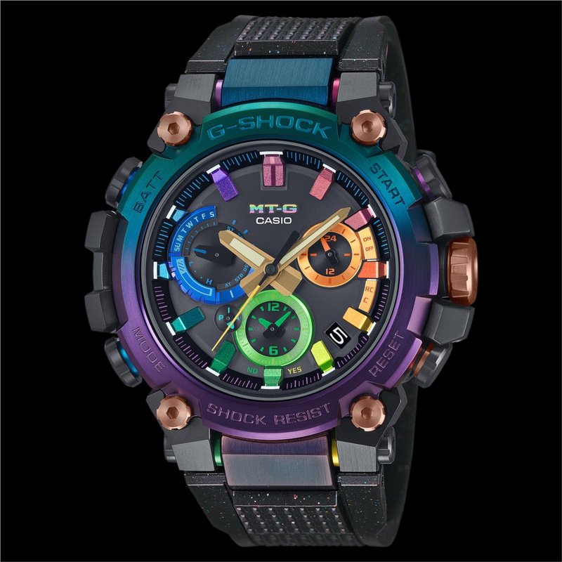 Casio GShock Carbon / Stainless Steel GSHOCK DIFFUSE NEBLA Black Resin