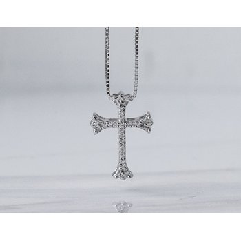 【hope】 Hope Collection .03ct. Diamond Hope Necklace in Sterling