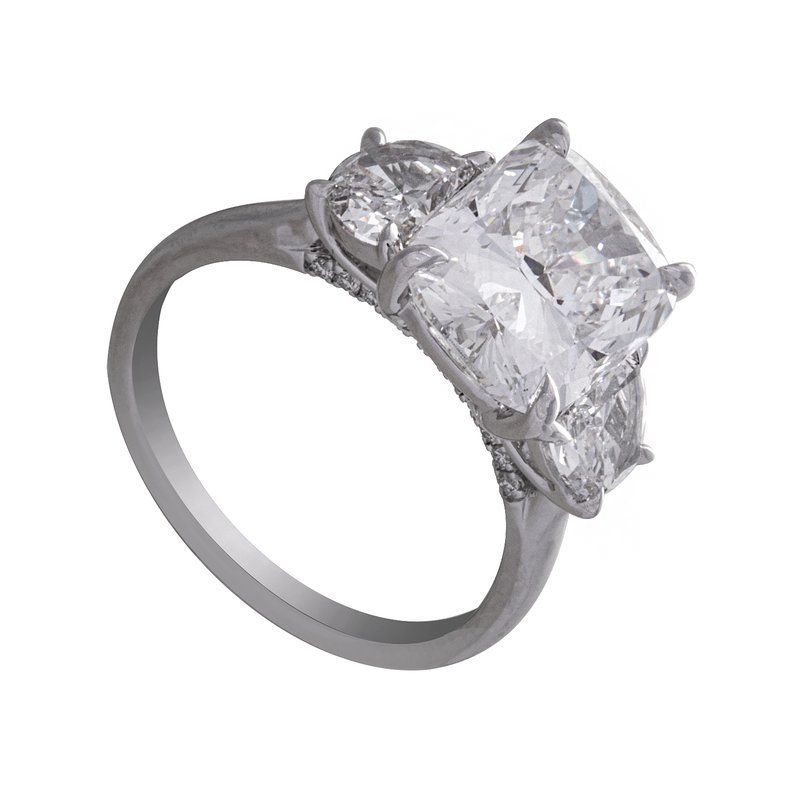 Kesslers 6ct. t.w. Cushion Cut Newborn Lab Created Diamond