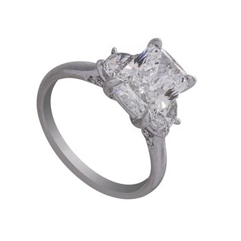 Kesslers 2 1/2ct. t.w. Emerald Cut Newborn Lab Created
