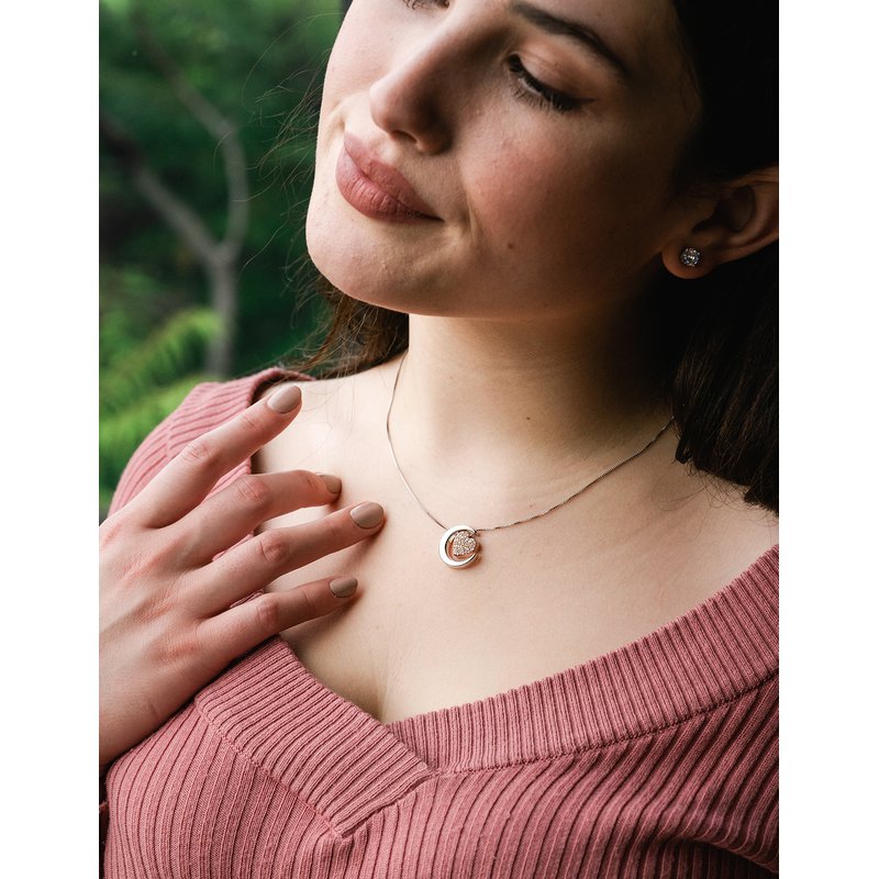 Moon & Back .01ct. t.w. Diamond 'Love U to the moon & back