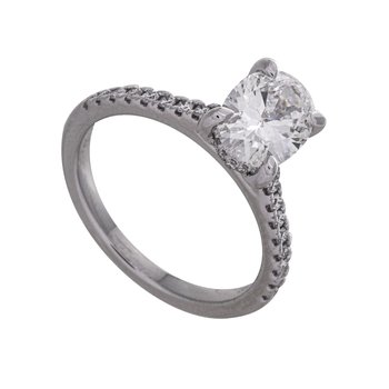 Kesslers 1/3ct. t.w. Radiant Cut Diamond Engagement Ring in
