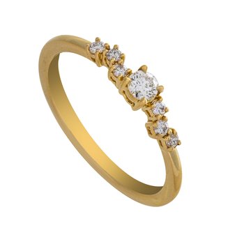 True Promise 1/14ct. t.w. 3-Stone Diamond Promise Ring in
