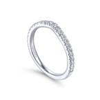Gabriel & Co 1/4ct. t.w. Diamond Wedding Ring in 14K White Gold SAMWL304346