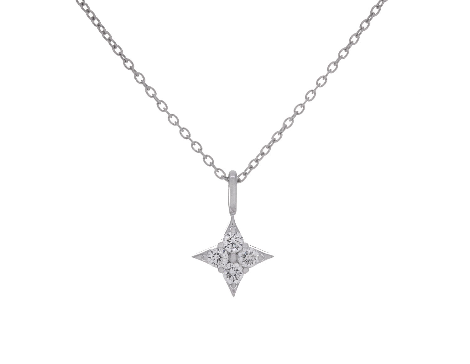 Star of Hope 1/4ct. t.w. Diamond Pendant in Sterling Silver