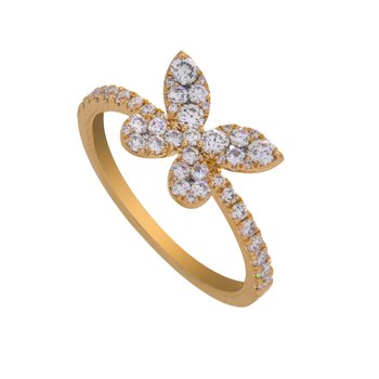 Kesslers 3/4ct. t.w. Round Cut Diamond Fashion Ring in 14K