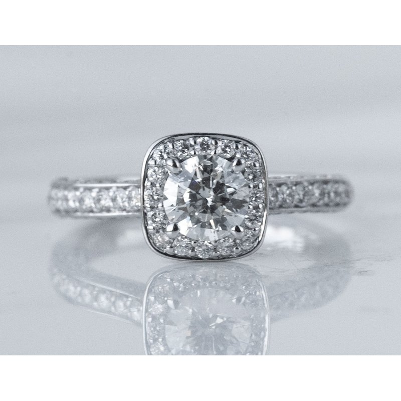 Kesslers 1 3/8ct. t.w. Round Cut Kessler 81 Diamond Engagement Ring in