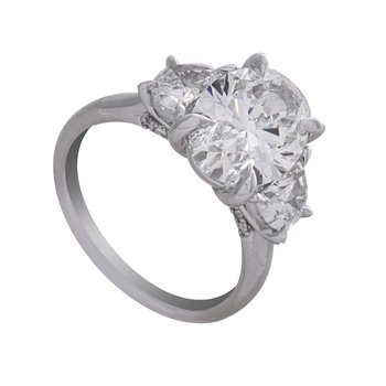●ONE BRILLIANT● NeriahaOB529Crystal Brown 5009360819 Kesslers 5ct. t.w. Oval Cut Newborn Lab Created Diamond