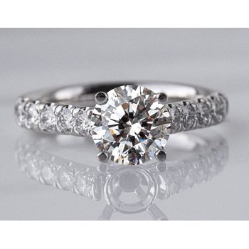 2/5ct. t.w. Diamond Engagement Ring in 14K White Gold BURD335210