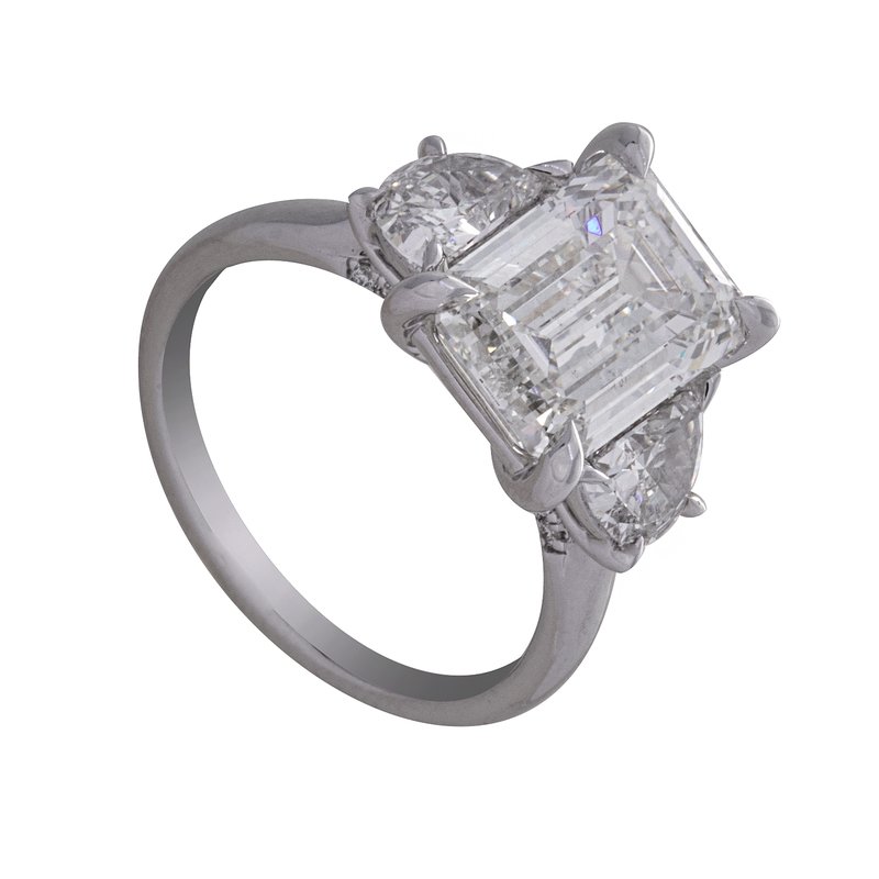 Kesslers 5ct. t.w. Emerald Cut Newborn Lab Created Diamond