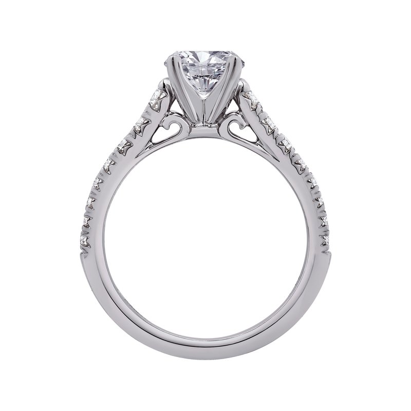 ●ONE BRILLIANT● DakotaOB517BrownBlack Dakota-OB517-BrownBl The One 1/2ct. t.w. Diamond Engagement Ring in 14K White