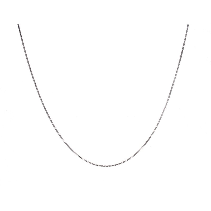 Kesslers .95mm Sterling Silver Adjustable Box Chain