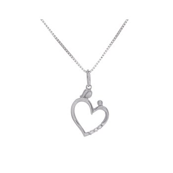 Hope Collection .03ct. Diamond Hope Necklace in Sterling