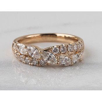 Kesslers Script Mama Ring in 14K Yellow Gold KGRNG350077