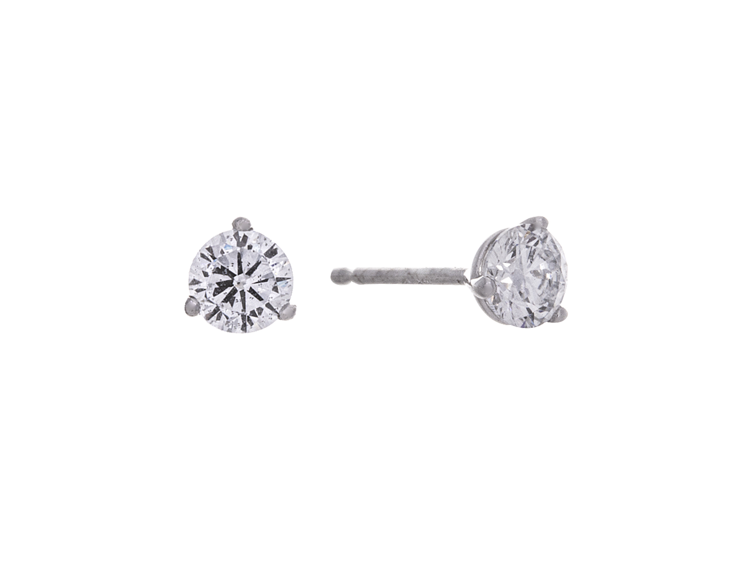 Kesslers 1/2ct. t.w. Round Cut Newborn Lab Created Diamond Stud