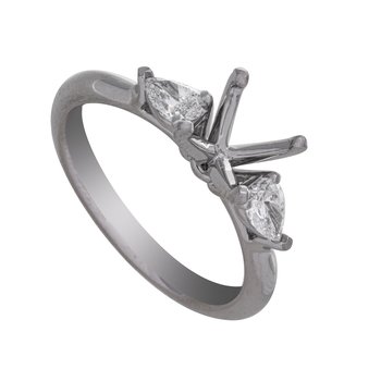Kesslers 1/2ct. t.w. Diamond Engagement Ring in 14K White
