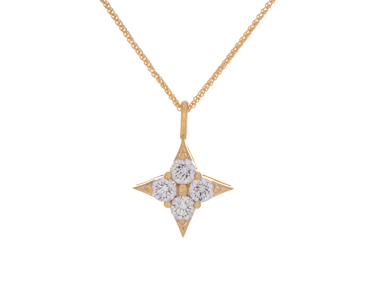 Star of Hope 1/2ct. t.w. Diamond Pendant in 14K Yellow Gold
