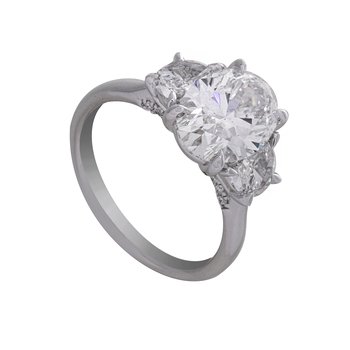 Kesslers 3 7/8ct. t.w. Oval Cut Newborn Lab Created Diamond