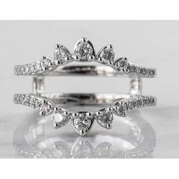 Refs 4 CARAT/ 【F】 Kesslers 1/4ct. t.w. Round Diamond Ring in 14K White Gold