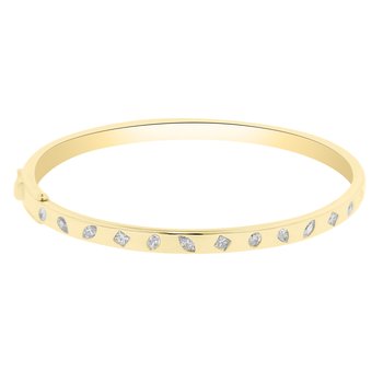 ●tow tow archive● Janie Dice Bracelet Yellow TBH42CDTB027 White Cubic Zirconia 18K Yellow Gold Over Sterling Silver