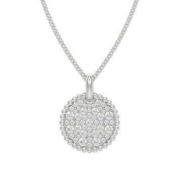 5/8ct tw Lab Created Diamond Infinity Knot Necklace in 10K