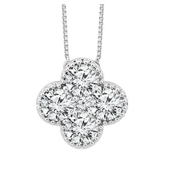 3/4ct tw Diamonds By The Yard Necklace in 14K Yellow & White