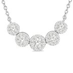 1/2ct tw Diamond Thoudsand Points of Light Necklace in 14K White Gold NDFW21345