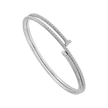 2 1/2ct tw Diamond Fashion Bangle in 18K White Gold JTN22
